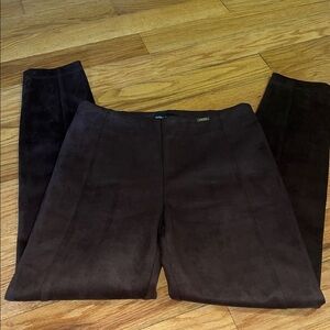 Ivanka Trump Chocolate Brown Suede Trousers